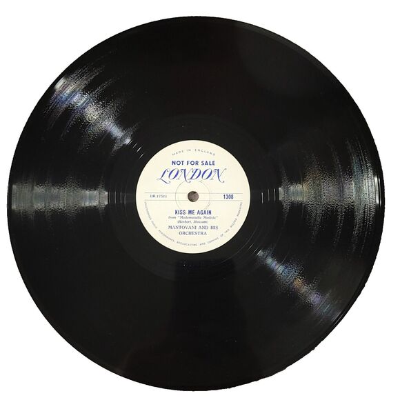 Mantovani Promo 78 Kiss Me Again / Italian Street Song on London 1308 E+ - Picture 2 of 4